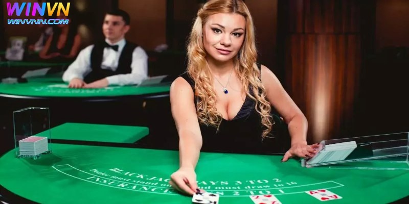 Blackjack cũng hấp dẫn và xanh chín ở sảnh Live casino